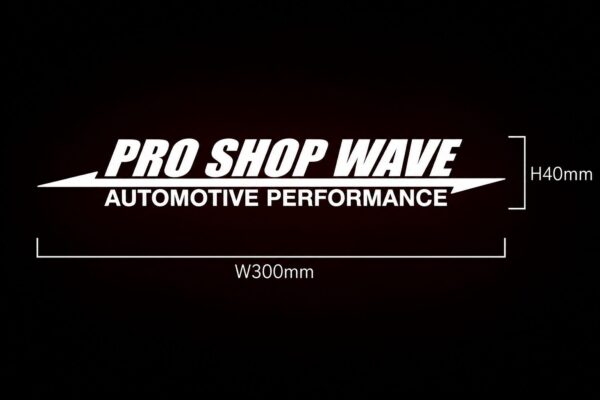 PRO SHOP WAVE ロゴ ステッカー（抜き文字）