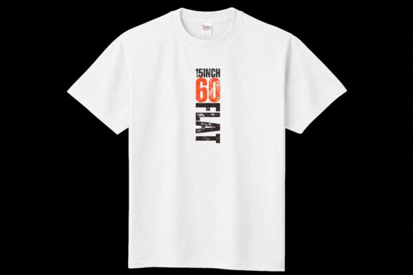15inch 60flat Tシャツ Front Print White