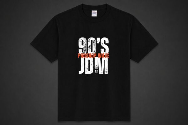 90’s JDM Vintage デザイン Tシャツ Black