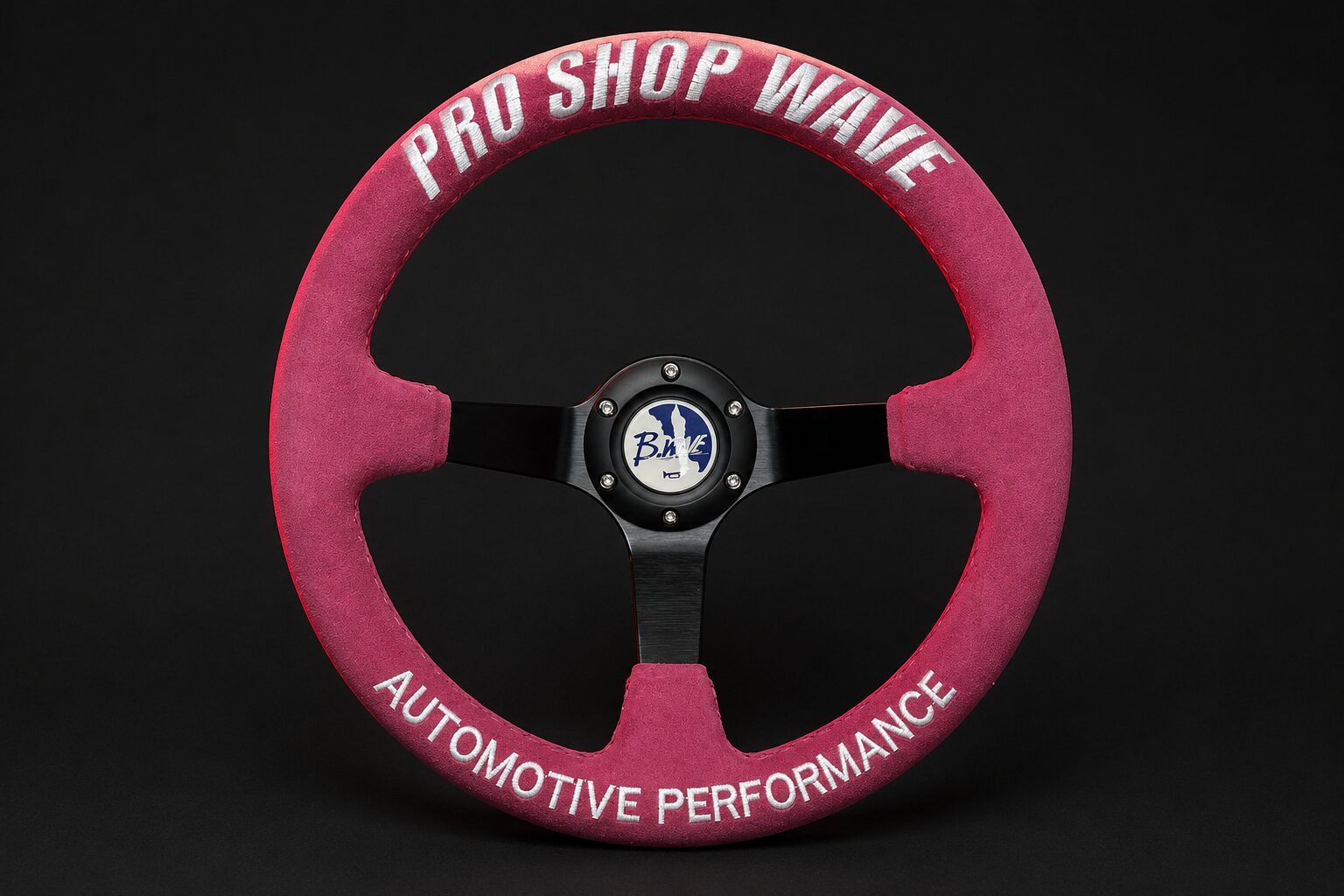 2026限定発売!PRO SHOP WAVE ステアリング「どっピンク」 32Φ ディープコーン - 画像 (2)