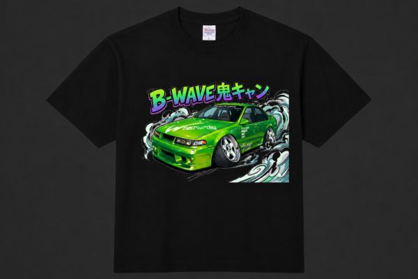 B-WAVE A31 キャラクター Tシャツ Black