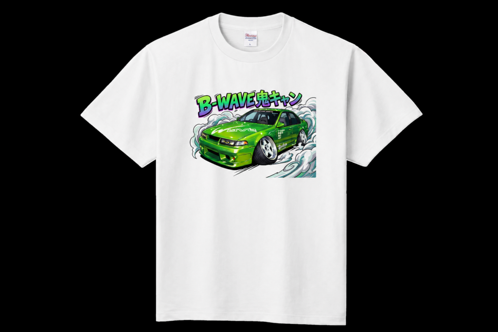 B-WAVE A31 キャラクター Tシャツ White