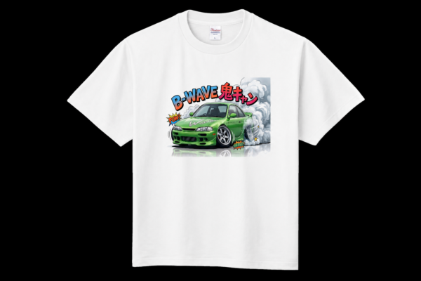 B-WAVE S14 キャラクター Tシャツ White